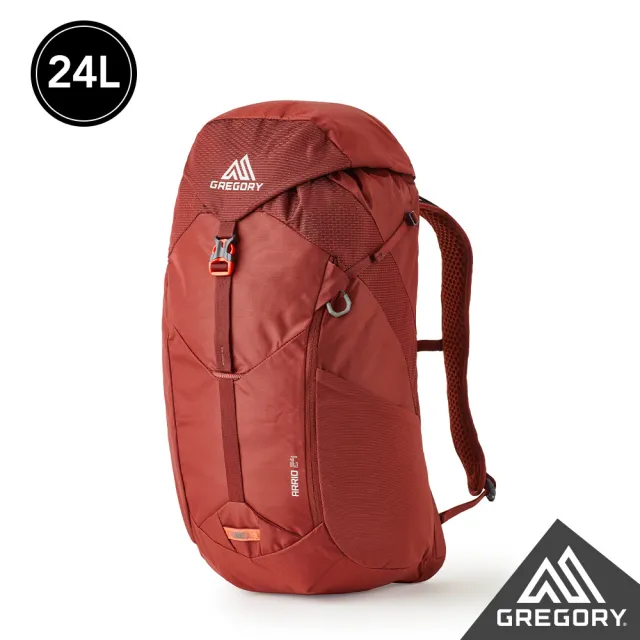 【Gregory】24L ARRIO 多功能 登山背包 登山包 後背包 水袋包(帝國藍 碳黑 磚石紅 火花藍)