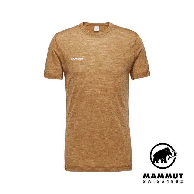 【Mammut 長毛象】Tree Wool FL T-Shirt Men 羊毛混紡快乾抗臭短袖T恤 獵豹猲 男款 #1017-06660