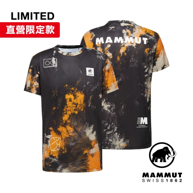 Mammut 長毛象 Massone Sport T-Shirt Men Sender 機能運動短袖T恤 黑/柑桔橘 男款 #1017-06090