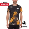 【Mammut 長毛象】Massone Sport T-Shirt Men Sender 機能運動短袖T恤 黑/柑桔橘 男款 #1017-06090