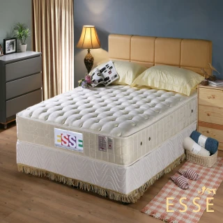 【ESSE御璽名床】乳膠紓壓2.5硬式彈簧床墊(雙人)