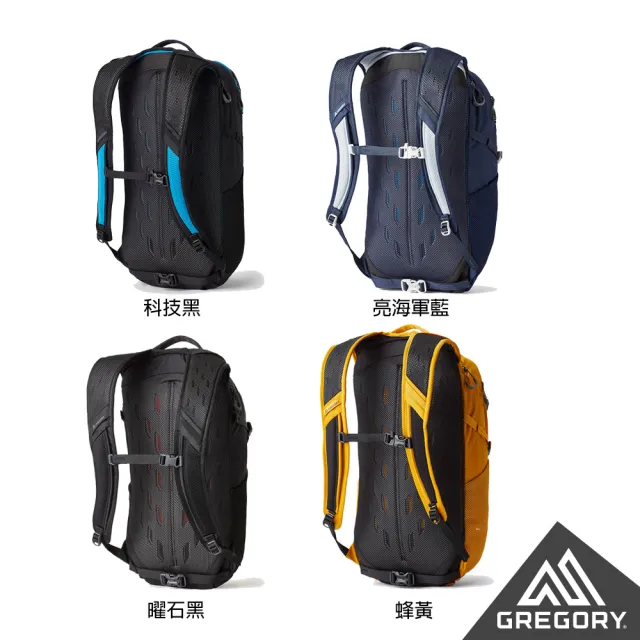 【Gregory】20L NANO 多功能 背包 日用包 登山包 筆電包 後背包 水袋包(科技黑 亮海軍藍 曜石黑 蜂黃)