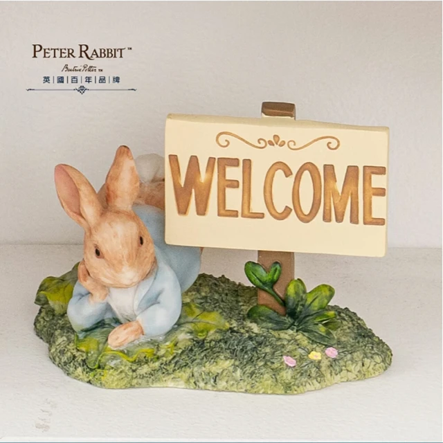 PETER RABBIT 比得兔 比得兔WELCOME桌飾擺件(擺飾 入厝禮品 poly)