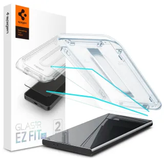 【Spigen】SGP Galaxy S24 Ultra Glas.tR EZ Fit HD-玻璃快易貼(晶透:2入組)