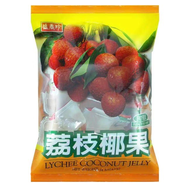 【盛香珍】蒟蒻椰果果凍量販包(零卡果凍/綜合/荔枝-內約27顆-口味任選)
