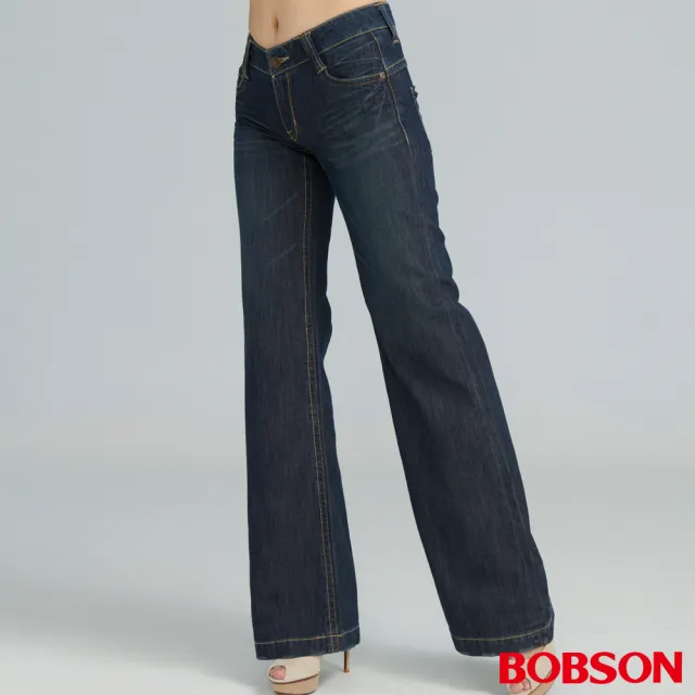 【BOBSON】女款BAGGY大喇叭褲(9040-53)