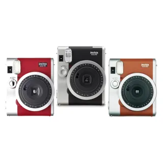 【FUJIFILM 富士】instax mini90 拍立得相機 原廠公司貨(送底片透明保護套20入)