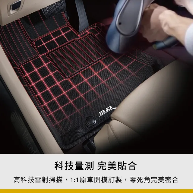 【3D】卡固立體汽車踏墊適用於Subaru WRX 2022-2024(4門轎車/5門旅行車)