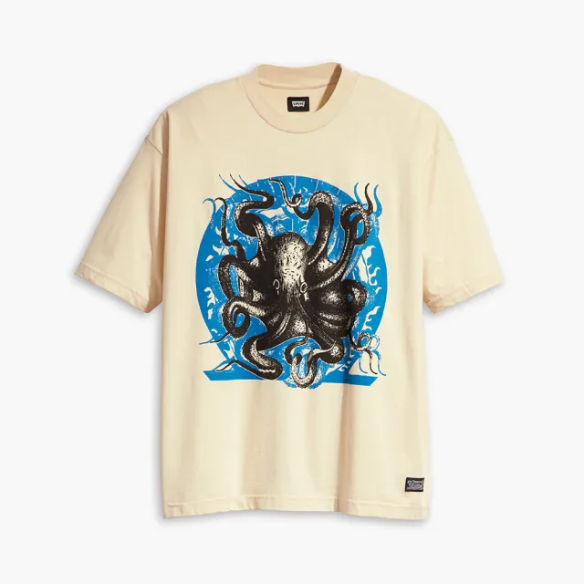 【LEVIS 官方旗艦】Skateboarding™滑板系列 男款 舒適涼爽寬鬆短袖圖案 Tee 人氣新品 A1005-0020