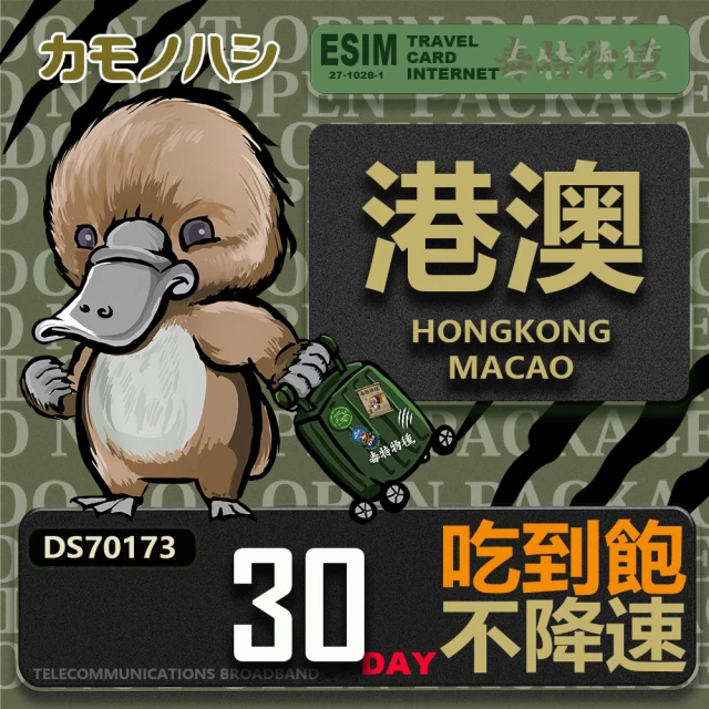 KarDear 香港澳門SIM卡 3天無限流量吃到飽不降速(