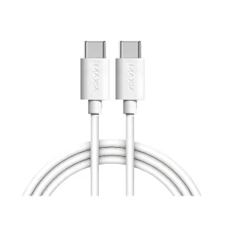 【MAXIA】Type C to C 120cm 快充數據線-白(MQC-220)