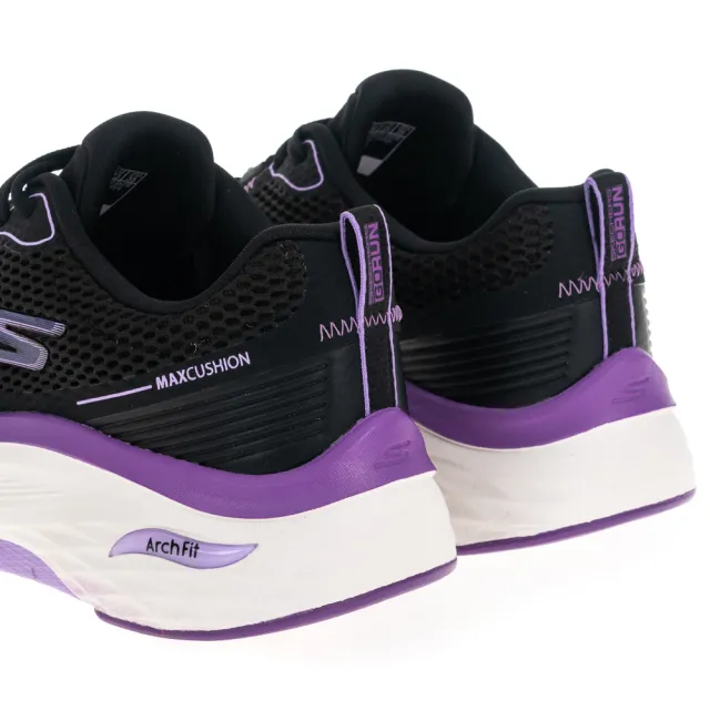 【SKECHERS】女鞋 慢跑系列 GO RUN MAX CUSHIONING ARCH FIT 寬楦款(128928WBKPR)