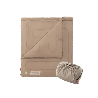 【Coleman】2 IN 1家庭睡袋C10 灰咖啡 CM-85658(悠遊戶外)