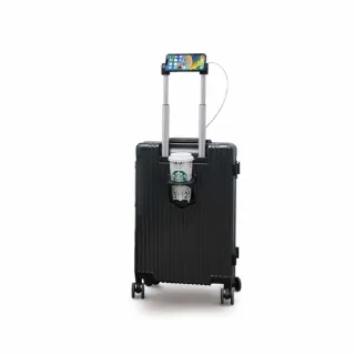 【Arlink】鋰石灰 20吋 登機行李箱 鋁框箱 多功能前開式擴充 飛機輪(旅行箱/ TSA海關鎖/專屬防塵套)