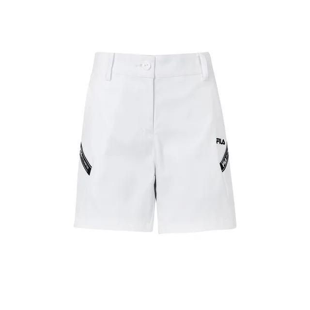 【FILA官方直營】女平織短褲-白色(5SHY-1749-WT)