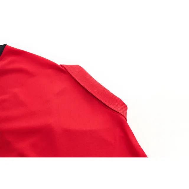 【FILA官方直營】男吸濕排汗短袖POLO衫-紅色(1POY-1736-RD)