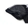 【FILA官方直營】女吸濕排汗短袖圓領半門襟T恤-黑色(5TEY-1745-BK)
