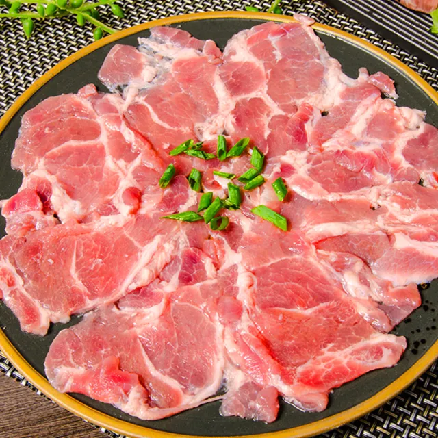 【鮮綠生活】丹麥皇冠豬梅花肉片 6盒(250g±10%/盒;中秋烤肉、烤肉組)