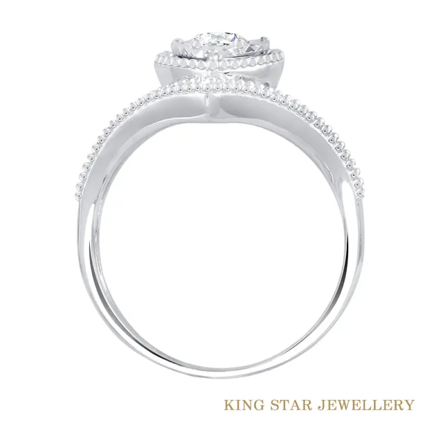 【King Star】GIA 30分 D IF 18K金 鑽石戒指 女王 無螢光(3 Excellent極優 八心八箭)