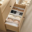 【Dagebeno荷生活】可伸縮抽屜分類收納盒 廚房餐具筷子整理盒 文具雜物盒(大小號各2入)