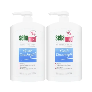 【SEBAMED】運動沐浴乳 1000ml #活力麝香*兩入組(平行輸入/壓頭版.無外盒)