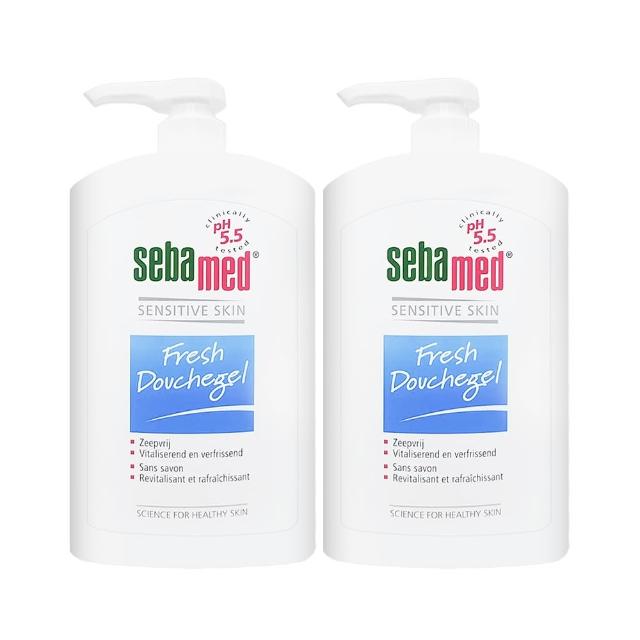 【SEBAMED】運動沐浴乳1000ml #活力麝香*兩入組(平行輸入/壓頭版.無外盒)