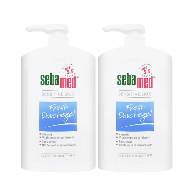 【SEBAMED】運動沐浴乳 1000ml #活力麝香*兩入組(平行輸入/壓頭版.無外盒)