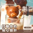 【熊冰冰】3D立體小熊造型冰塊模具2入(食品級 威士忌冰球 矽膠 巧克力 製冰盒 冰棒 調酒 冰塊盒 冰格 冰磚)