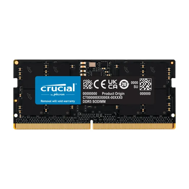 【Crucial 美光】DDR5 5600 8GB 筆電記憶體 (CT8G56C46S5)