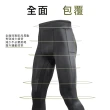 【A-MYZONE】男款 側口袋 馬拉松高彈性護膝壓力褲(馬拉松慢跑運動壓力褲/緊身褲/束褲)