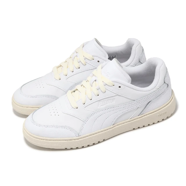 PUMA 休閒鞋 Doublecourt Club 48 男鞋 女鞋 白 暖白 低筒 奶油底 情侶鞋(395391-01)