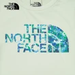 【The North Face 官方旗艦】北面兒童綠色吸濕排汗防曬炫彩LOGO短袖T恤｜88H6I0G