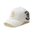 【MLB】童裝 可調式棒球帽 童帽 MEGA BEAR MONOGRAM系列 波士頓紅襪隊(7ACPC014N-43CRS)