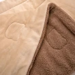【HOLA】WARM TOUCH石墨烯防靜電發熱抗菌兒童睡袋 米