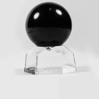 【A1寶石】除穢化煞消災解厄風水-黑色琉璃球擺件同水晶球功效