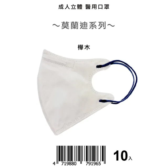 【盛籐】2盒組-3D成人立體醫療口罩(莫蘭迪系列 絲綢質感 10片/包)