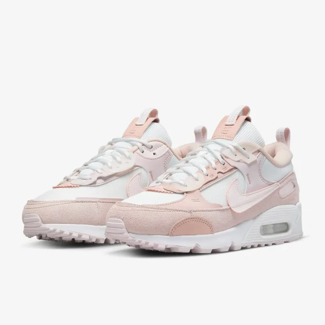 NIKE 耐吉 氣墊休閒鞋_女_白粉_AIR MAX 90(