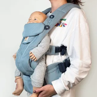 【Ergobaby】Omni Breeze全階段型四式透氣嬰兒揹巾/揹帶(石板藍)