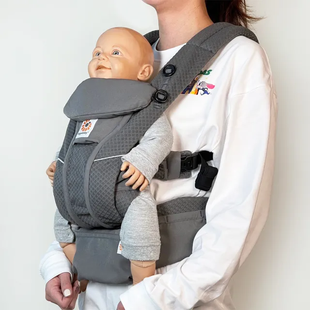 【Ergobaby】Breeze 全階段四式嬰兒背巾/背帶(微盒瑕全良品)