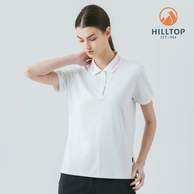 Hilltop 山頂鳥 ZISOFIT石墨烯抗菌吸濕快乾抗UV涼感彈性POLO衫 女款 白｜PS14XFJ9ECB0