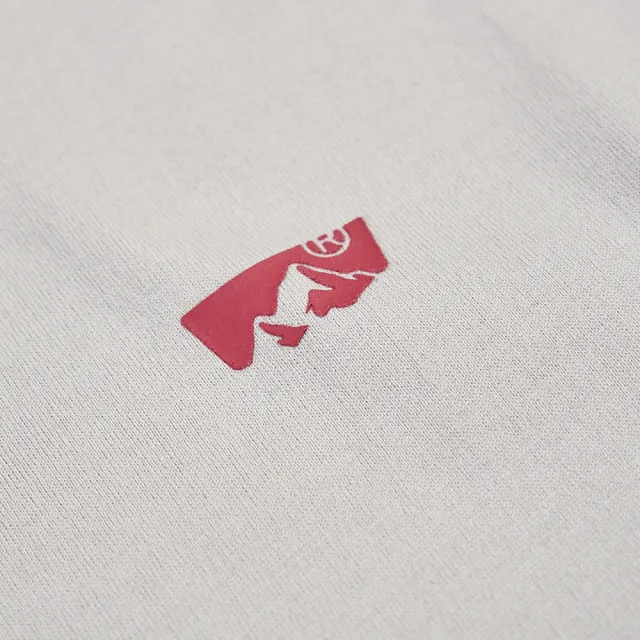 【5th STREET】男裝山脈反光印花短袖T恤-灰色(山形系列)