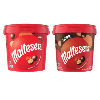 【maltesers 麥提莎】麥芽脆心巧克力歡樂桶 465g