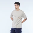 【JEEP】男裝 立體膠印口袋厚磅短袖T恤(卡其)