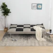 【IDEA】復古菱格紋三段調整式沙發床
