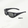 【太力TAI LI】台灣製套鏡式抗UV偏光太陽眼鏡組#2111(黑色/豹茶色  贈眼鏡盒)