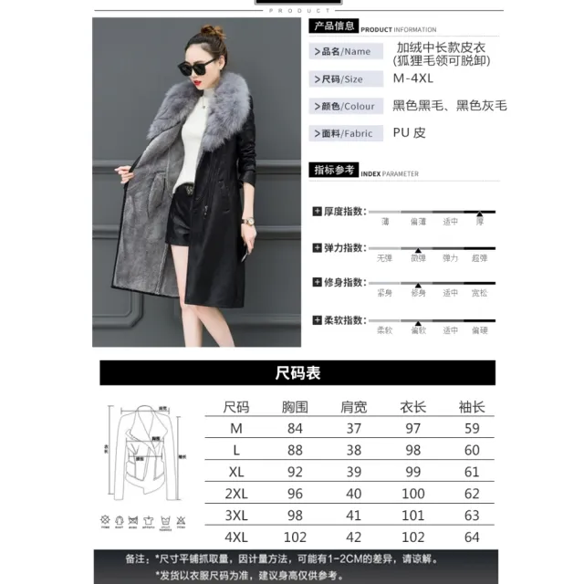 【A3】可拆式狐狸毛羊皮修身大衣外套(舒適又保暖 狂銷回饋)