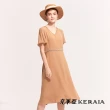【KERAIA 克萊亞】微光引路手縫珠飾雪紗洋裝(兩色；M-XXL)