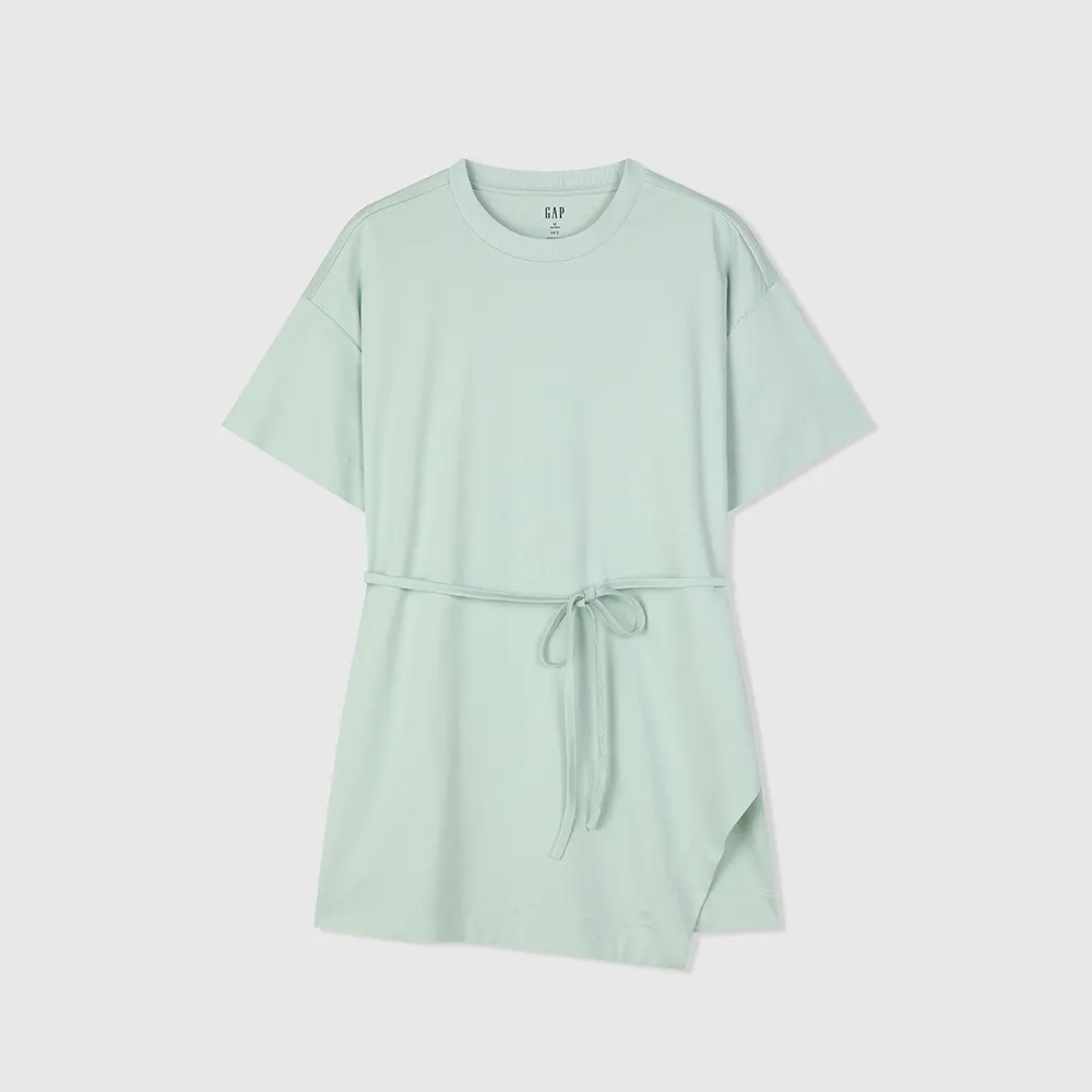 【GAP】女裝 圓領短袖T恤-淺綠色(874226)
