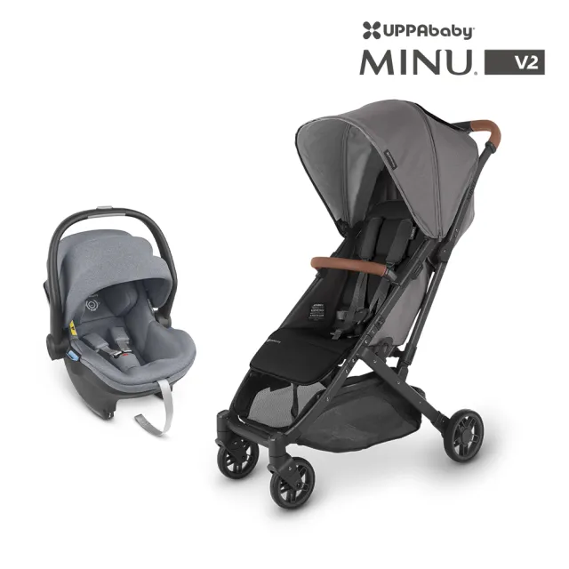 【UPPAbaby】MINU V2單寶推車+MESA i-Size新生兒提籃(輕便型折疊車款加提籃轉接器)