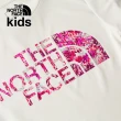 【The North Face 官方旗艦】北面兒童白色吸濕排汗防曬炫彩LOGO短袖T恤｜88H6QLI
